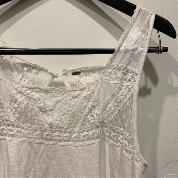 Free People | Costa White Lace Tank Top - Picture 4 of 9